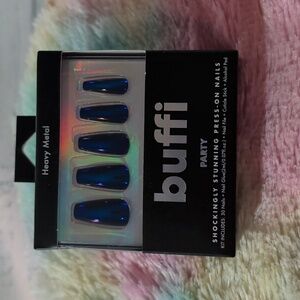 Buffi Heavy Metal Press-On Nails - Blue